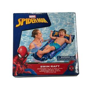 Marvel Spider-Man Swim Raft Inflatable Pool Float for Kids 41"x19" – New